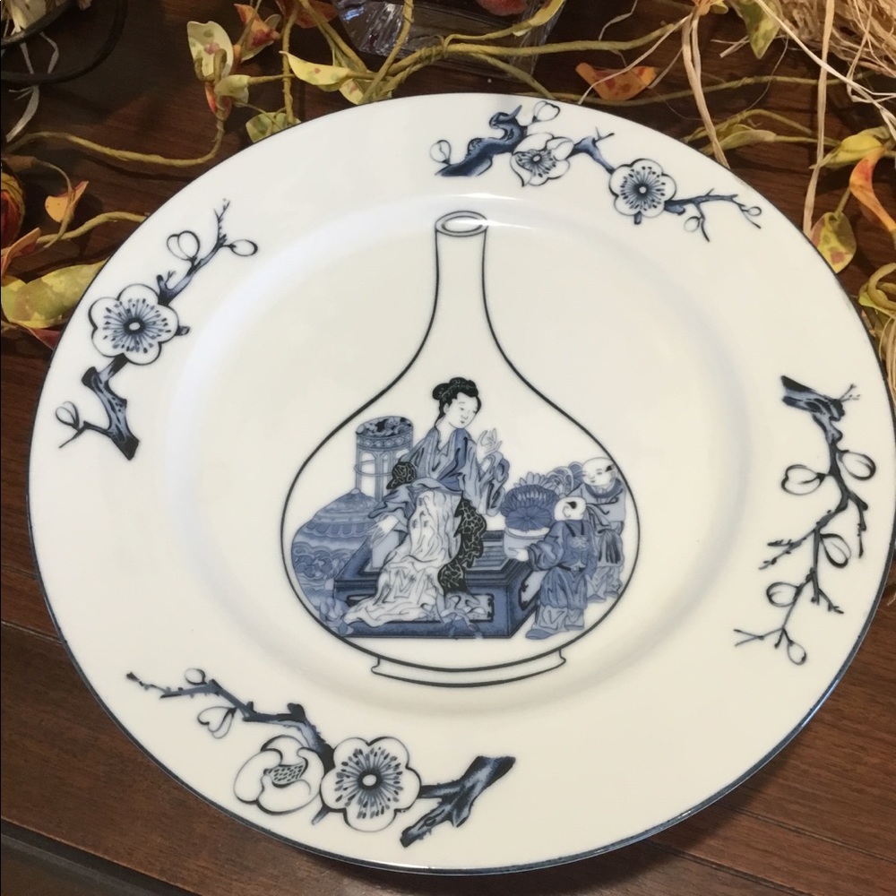 Blue Vases by the haldon group plate